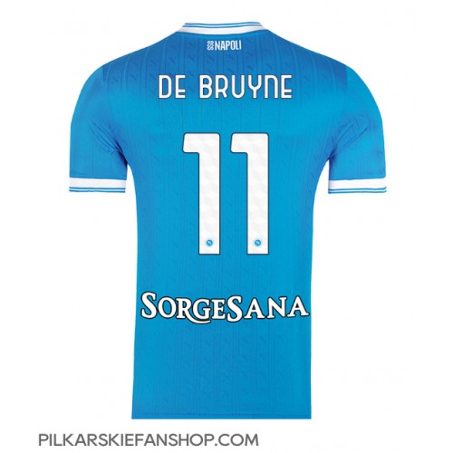 Koszulka piłkarska SSC Napoli Kevin De Bruyne #11 Strój Domowy 2025-26 tanio Krótki Rękaw Koszulka piłkarska SSC Napoli Kevin De Bruyne #11 Strój Domowy 2025-26 tanio Krótki Rękaw